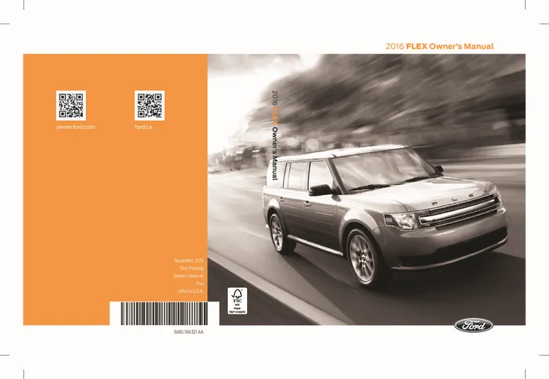 2016 Ford Flex owners manual