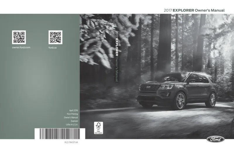 2017 Ford Explorer owners manual