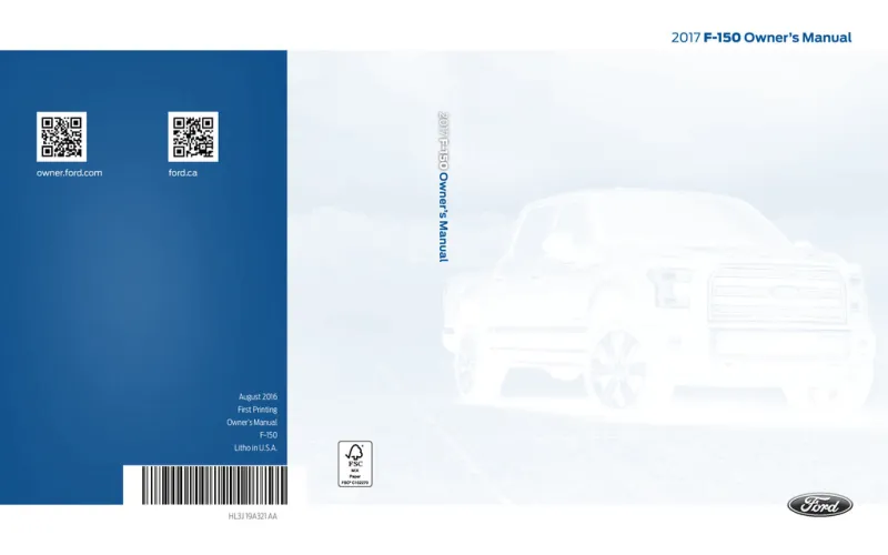 2017 Ford F150 owners manual