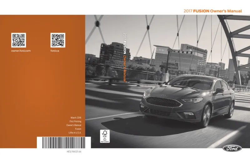 2017 Ford Fusion owners manual