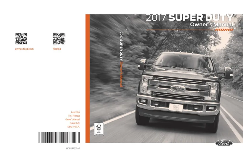 2017 Ford Super Duty owners manual