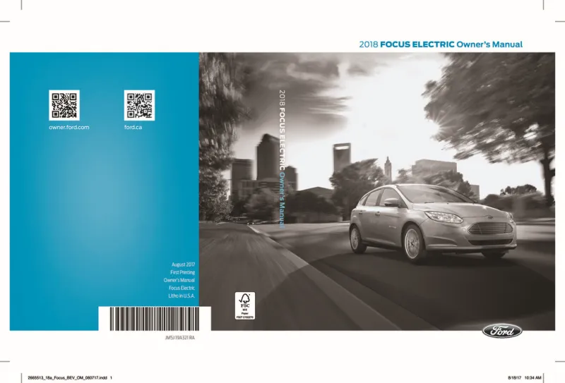 2018 Ford Focus Electric owners manual