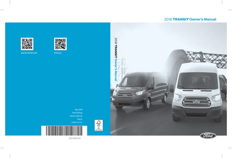 2018 Ford Transit owners manual