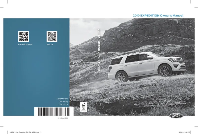 2019 Ford Expedition owners manual