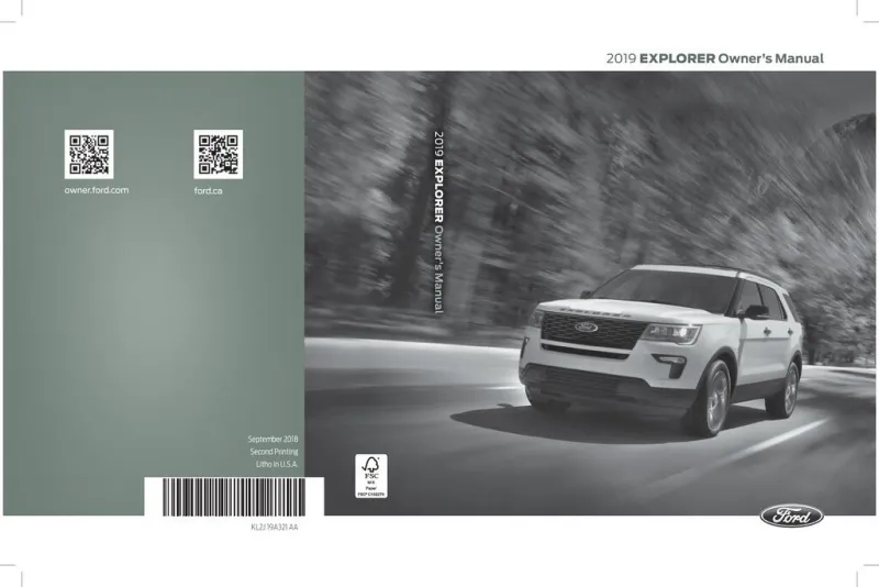 2019 Ford Explorer owners manual