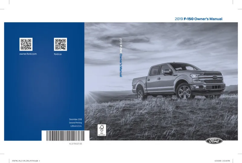 2019 Ford F150 owners manual