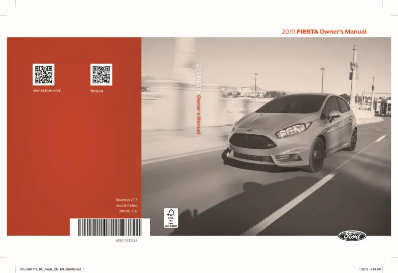2019 Ford Fiesta owners manual
