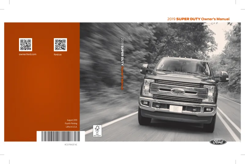 2019 Ford Super Duty owners manual