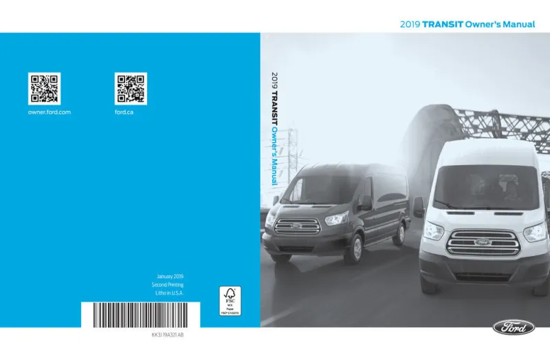 2019 Ford Transit owners manual