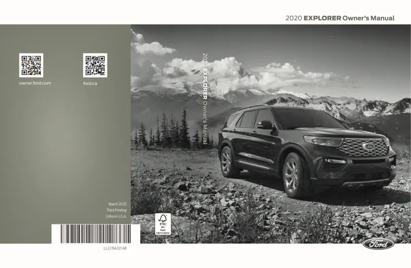 2020 Ford Explorer owners manual
