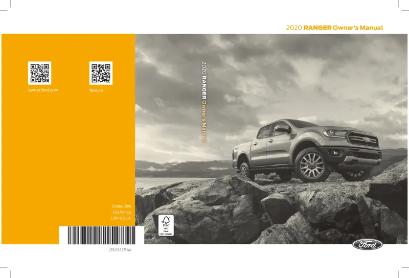 2020 Ford Ranger owners manual