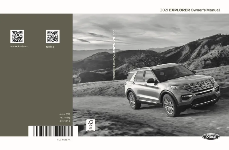2021 Ford Explorer owners manual