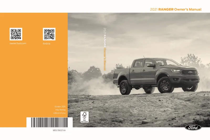 2021 Ford Ranger owners manual
