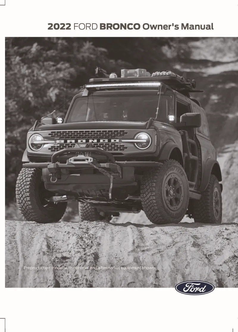 2022 Ford Bronco owners manual