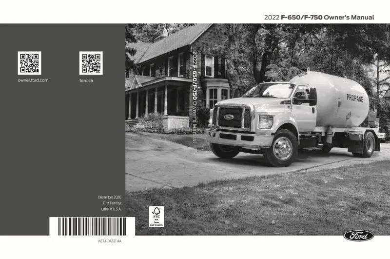 2022 Ford F650 F750 owners manual