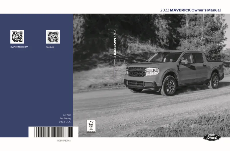 2022 Ford Maverick owners manual