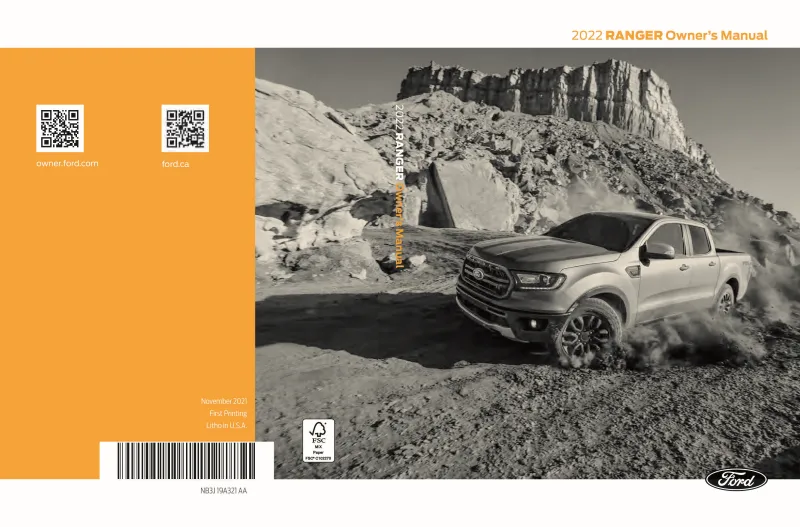 2022 Ford Ranger owners manual
