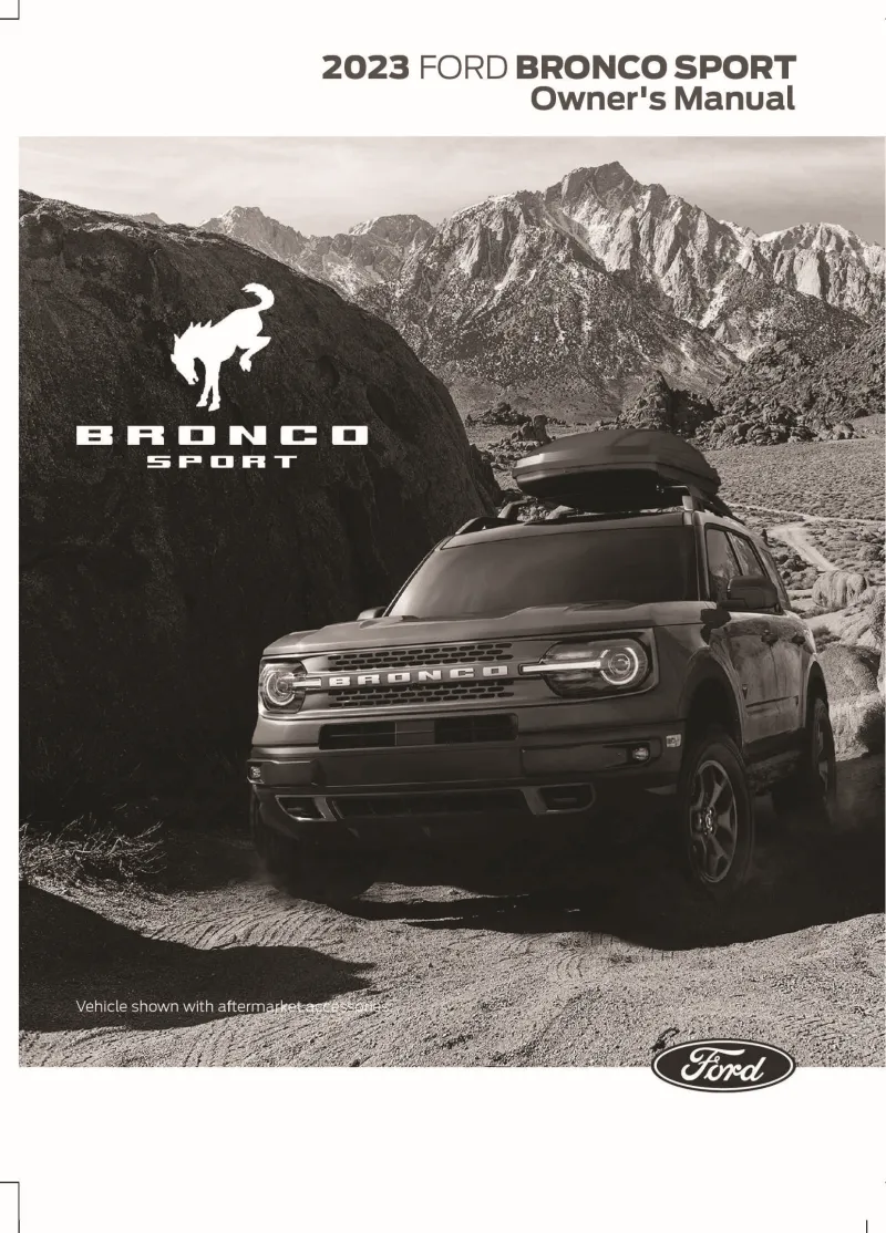 2023 Ford Bronco Sport owners manual