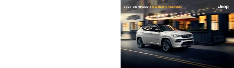 2023 Jeep Compass owners manual