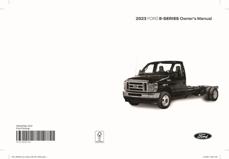 2023 Ford E Series owners manual