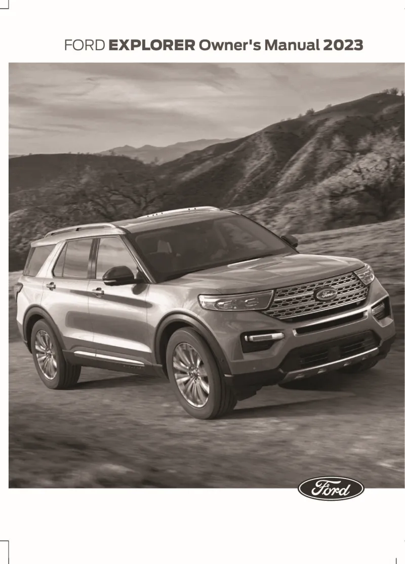 2023 Ford Explorer owners manual