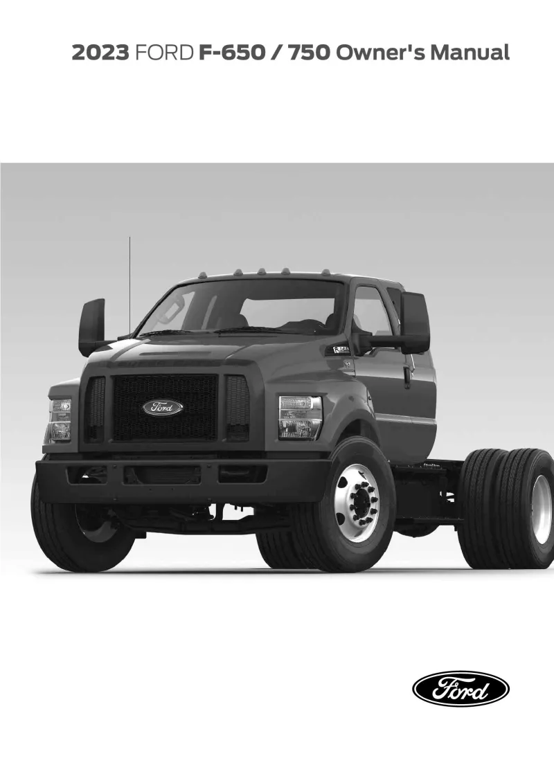 2023 Ford F650 F750 owners manual