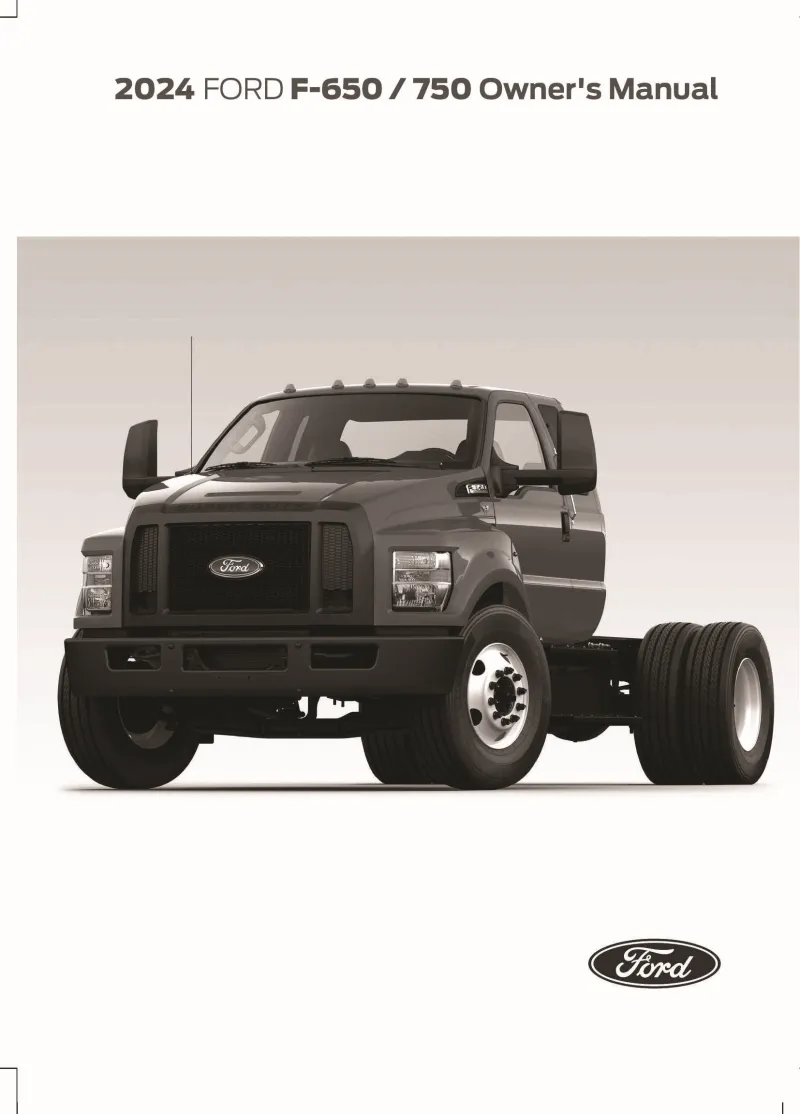 2024 Ford F650 F750 owners manual