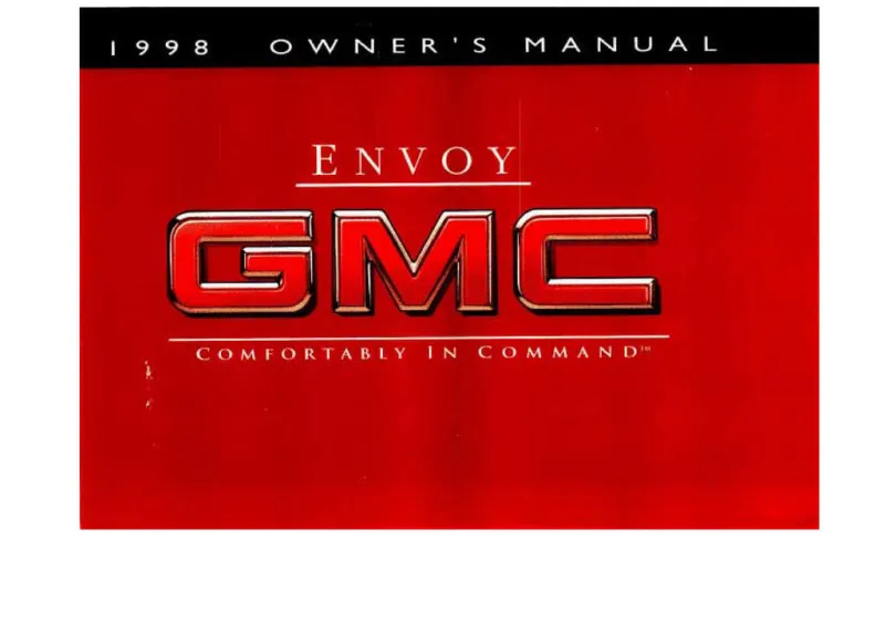 1998 GMC Envoy owners manual