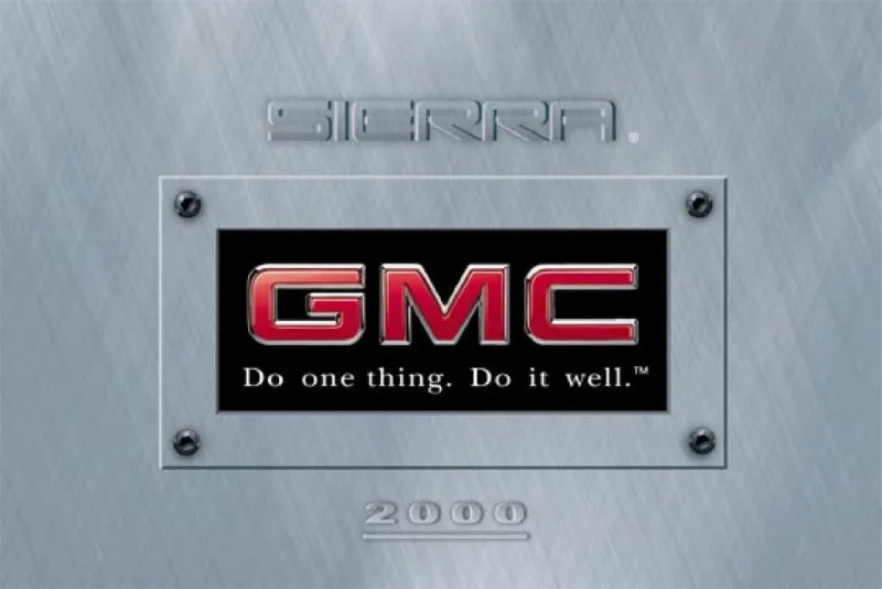 2000 GMC Sierra owners manual