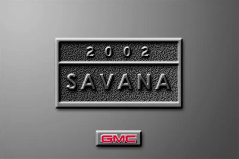 2002 GMC Savana owners manual