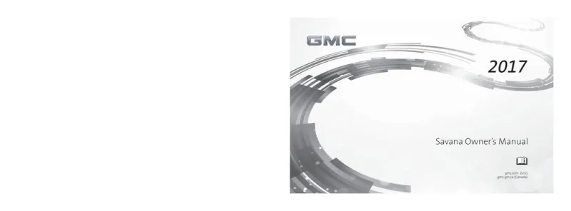 2017 GMC Savana owners manual