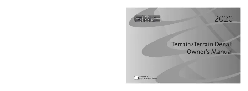 2020 GMC Terrain owners manual