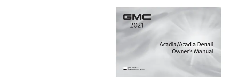 2021 GMC Acadia owners manual