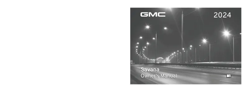 2024 GMC Savana owners manual