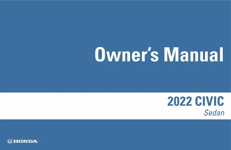 2022 Honda Civic owners manual