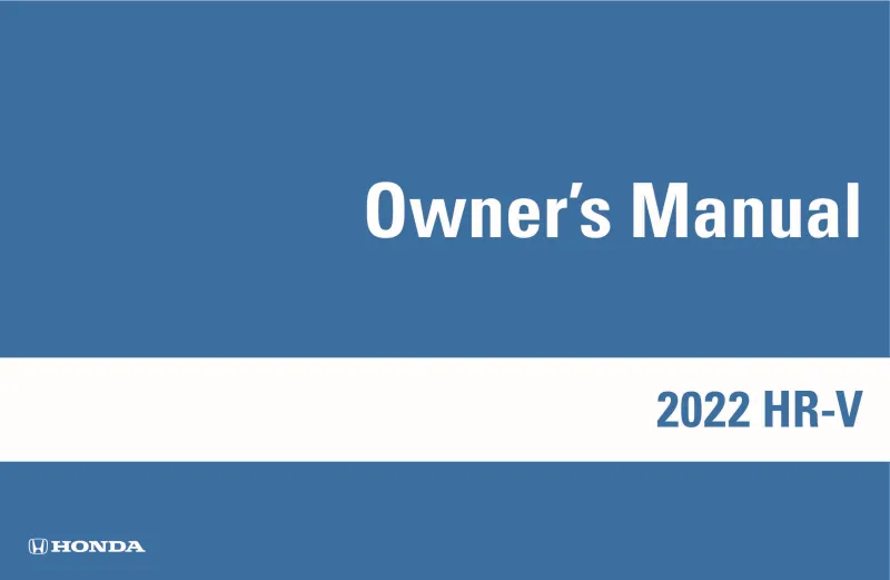 2022 Honda HrV owners manual