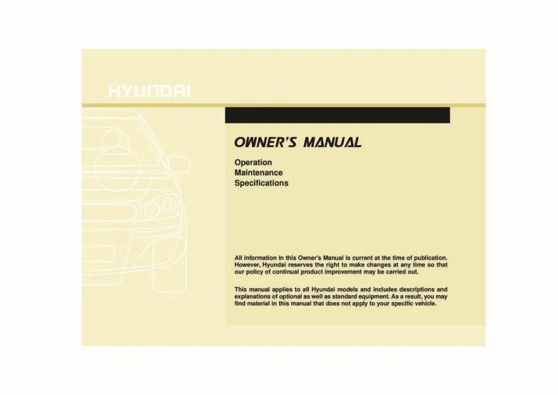 2012 Hyundai Sonata owners manual