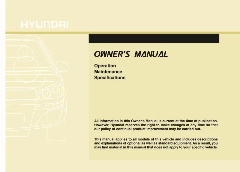 2014 Hyundai Accent owners manual