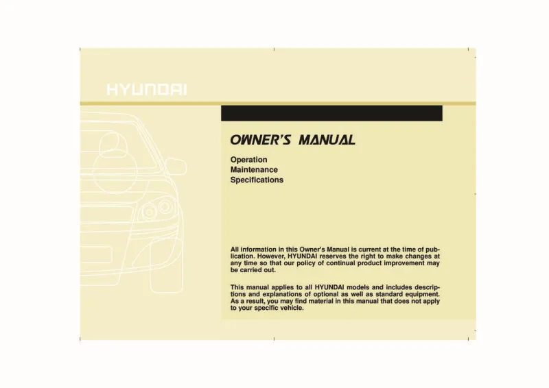 2014 Hyundai Elantra owners manual