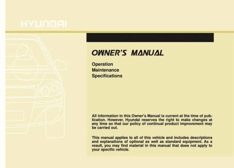 2016 Hyundai Santa Fe owners manual
