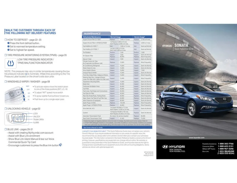 2016 Hyundai Sonata owners manual