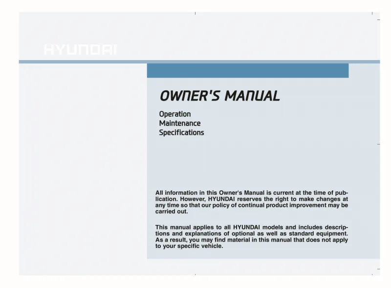 2021 Hyundai Accent owners manual