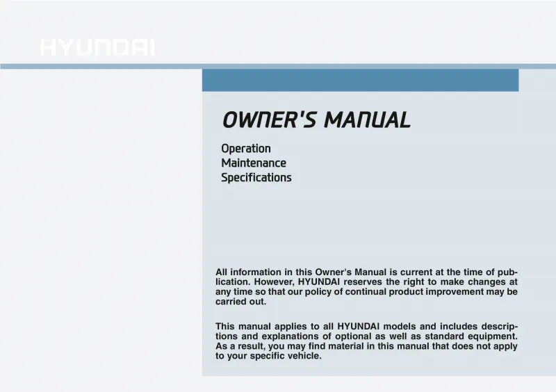 2022 Hyundai Veloster owners manual