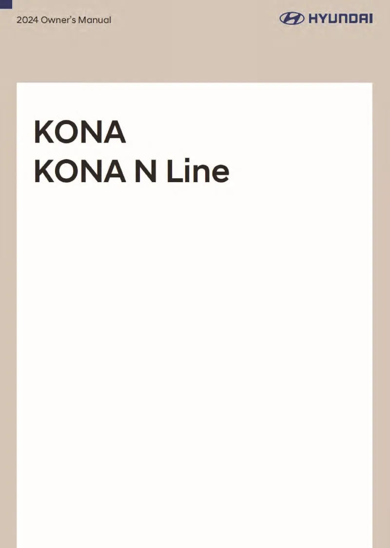 2024 Hyundai Kona owners manual free pdf