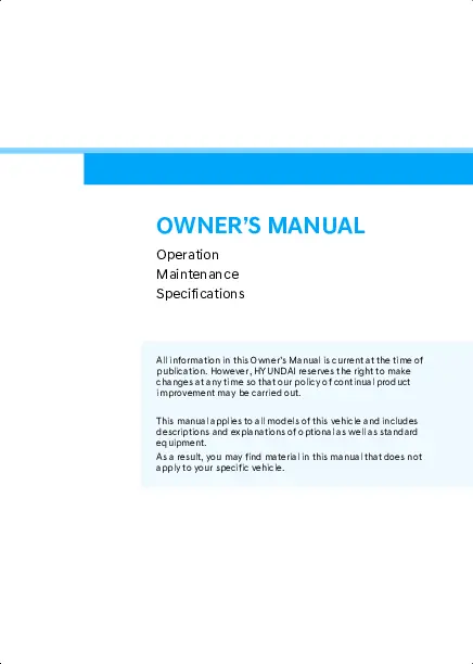 2024 Hyundai Santa Fe owners manual