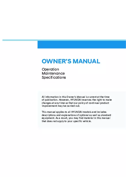 2025 Hyundai Elantra Hybrid owners manual
