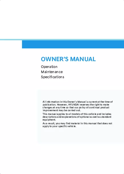 2025 Hyundai Santa Cruz owners manual