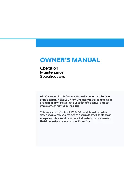 2025 Hyundai Venue owners manual