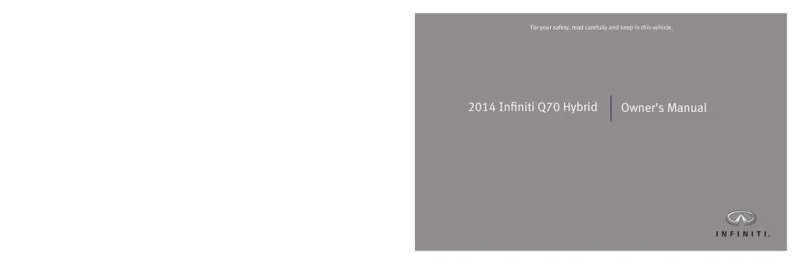 2014 Infiniti Q70 Hybrid owners manual