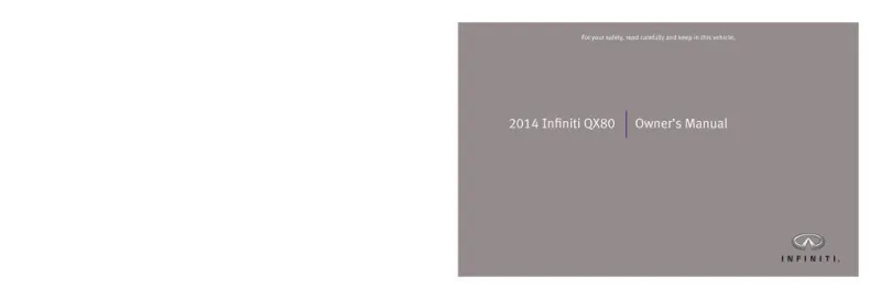 2014 Infiniti Qx80 owners manual